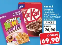 Kaufland NESTLÉ Cereálie nabídka