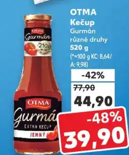 Kaufland OTMA Kečup Gurmán nabídka
