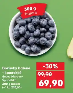 Kaufland Borůvky balené - kanadské nabídka