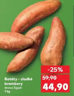 Kaufland Batáty - sladké brambory nabídka