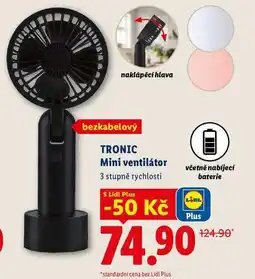 Lidl TRONIC Mini ventilátor nabídka