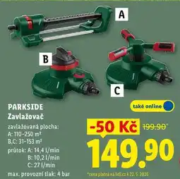 Lidl PARKSIDE Zavlažovač nabídka