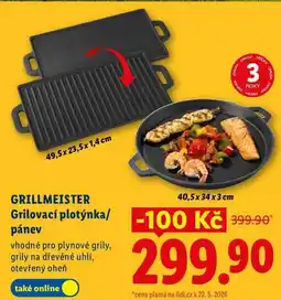 Lidl GRILLMEISTER Grilovací plotýnka/pánev nabídka