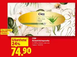 Lidl CIEN Kosmetické kapesníky, 3x 120 ks nabídka