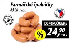 ZEMAN Farmářské špekáčky 85% masa nabídka