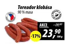 ZEMAN Toreador klobása 90% masa nabídka