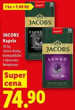Lidl JACOBS Kapsle, 10 ks nabídka