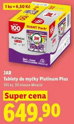 Lidl JAR Tablety do myčky Platinum Plus, 100 ks nabídka