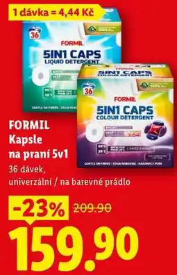 Lidl FORMIL Kapsle na praní 5v1, 36 dávek nabídka