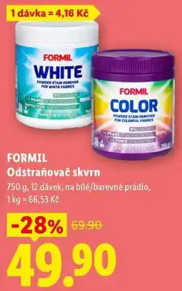 Lidl FORMIL Odstraňovač skvrn 750 g/12 dávek nabídka