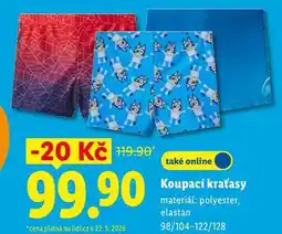 Lidl Koupací kraťasy nabídka