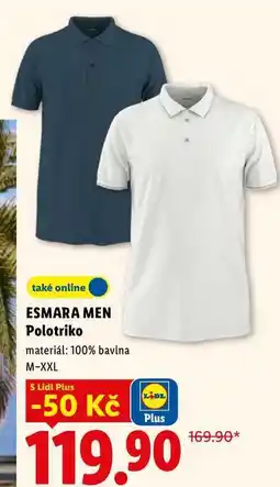 Lidl ESMARA MEN Polotriko nabídka