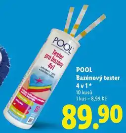 Lidl POOL Bazénový tester 4v1, 10 kusů nabídka