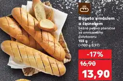 Kaufland Bageta's máslem a česnekem nabídka