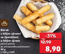 Kaufland Búrek s bilým sýrem/ se špenátem a bílým sýrem nabídka