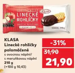 Kaufland KLASA Linecké rohlíčky polomáčené nabídka