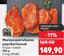 Kaufland Marinovaná krkovice paprika/česnek nabídka