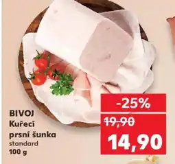 Kaufland BIVOJ Kuřecí prsní šunka nabídka