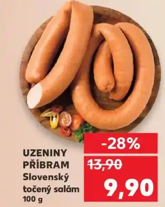 Kaufland UZENINY PŘÍBRAM Slovenský točený salám nabídka