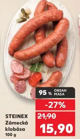 Kaufland STEINEX Zámecká klobása nabídka