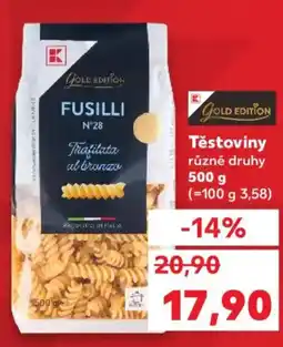 Kaufland Těstoviny nabídka
