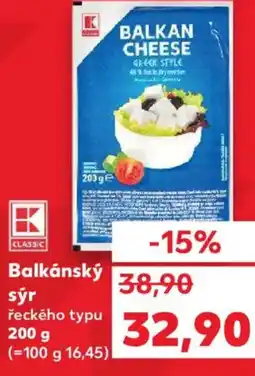 Kaufland Balkánský sýr řeckého typu nabídka
