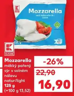 Kaufland Mozzarella nabídka