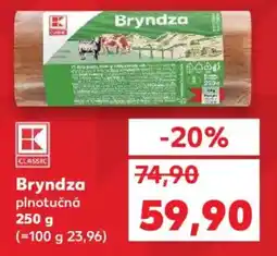 Kaufland Bryndza plnotučná nabídka