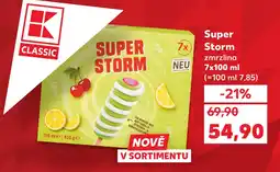 Kaufland Super Storm zmrzlina nabídka