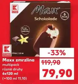 Kaufland Maxx zmrzlina multipack nabídka