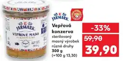 Kaufland Vepřová konzerva sterilovaný nabídka
