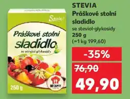 Kaufland STEVIA Práškové stolní sladidlo nabídka