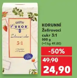 Kaufland KORUNNÍ Želírovací cukr 3:1 nabídka