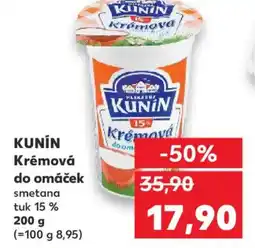 Kaufland KUNIN Krémová do omáček nabídka