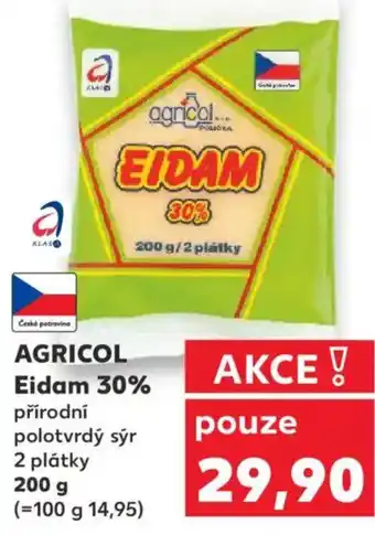 Kaufland AGRICOL Eidam 30% nabídka