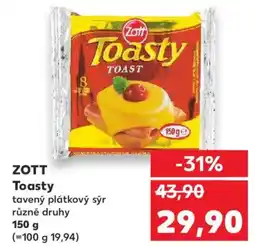 Kaufland ZOTT Toasty nabídka