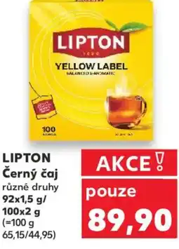 Kaufland LIPTON Černý čaj nabídka