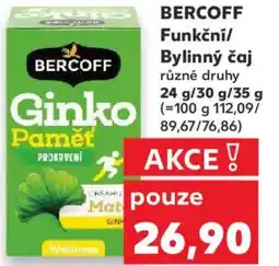 Kaufland BERCOFF Funkční/ Bylinný čaj nabídka
