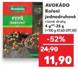 Kaufland AVOKÁDO Koření jednodruhové nabídka