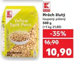 Kaufland Hrách žlutý loupaný půlený nabídka