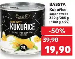 Kaufland BASSTA Kukuřice super sweet nabídka