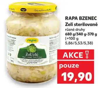 Kaufland RAPA BZENEC Zelí sterilované nabídka