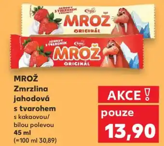 Kaufland MROŽ Zmrzlina jahodová s tvarohem nabídka