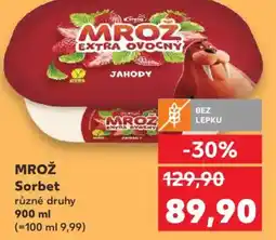 Kaufland MROŽ Sorbet nabídka
