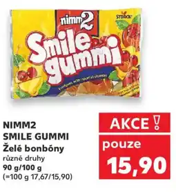 Kaufland NIMM2 SMILE GUMMI Želé bonbóny nabídka