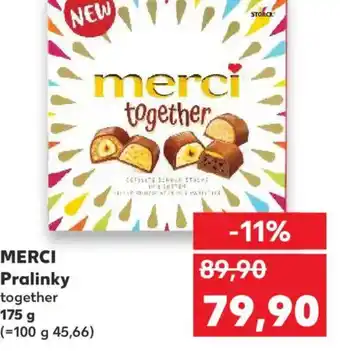Kaufland MERCI Pralinky together nabídka