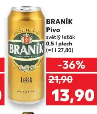 Kaufland BRANÍK Pivo nabídka
