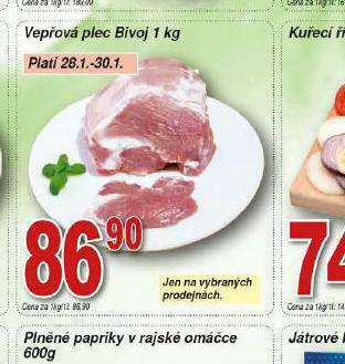 Lidl Vepřová plec nabídka