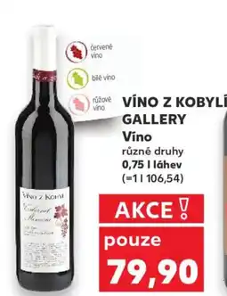 Kaufland VÍNO Z KOBYLÍ GALLERY Víno nabídka