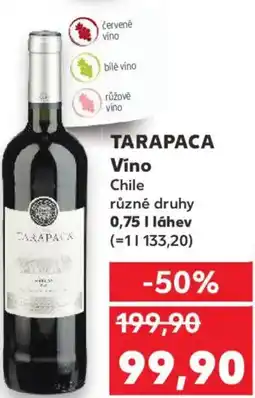 Kaufland TARAPACA Víno Chile nabídka